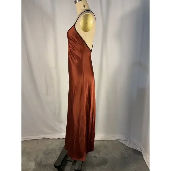 La Ligne Brown Spaghetti Strap Midi Dress - Picture 2 of 5